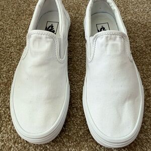 White Slip-On Van canvas shoe